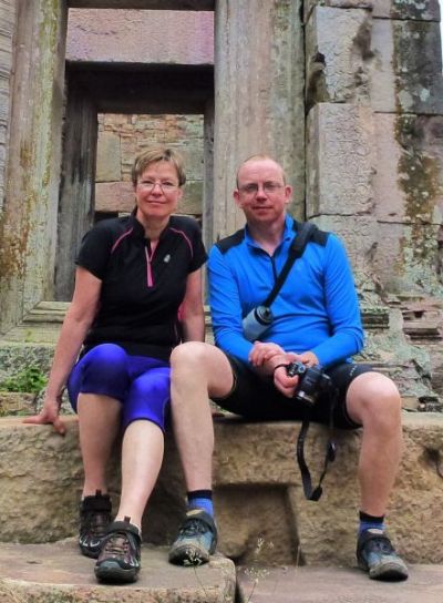 Ross Prielipp and Annette Meier Cycling on the  tour with redspokes